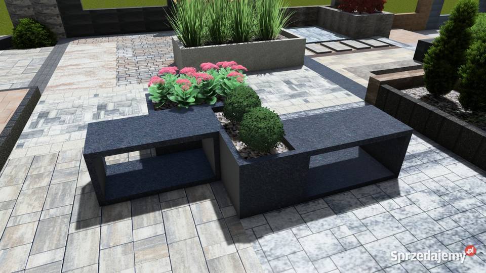 Nowoczesna betonowa DONICA ogrodowa Styrobud ZEN Donice podkarpackie Gorzyce