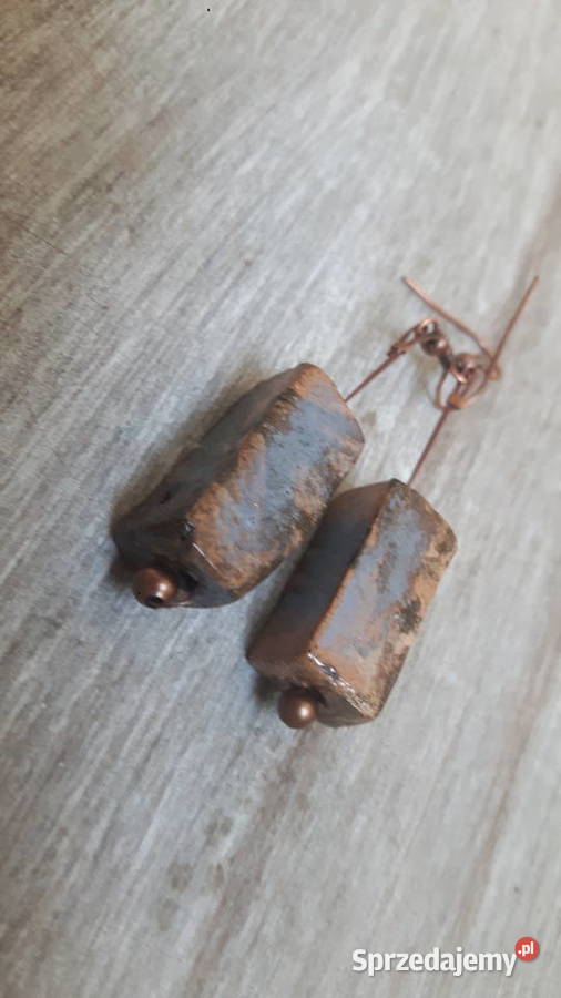 Kolczyki ceramiczne ręcznie wykonane Otwock