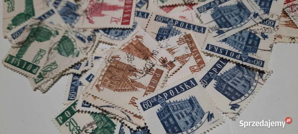 znaczki Zabytkowe ratusze 1958r 50 z9