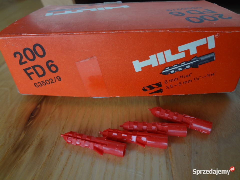 HILTI kołki rozporowe 200 FD6 Wrocław