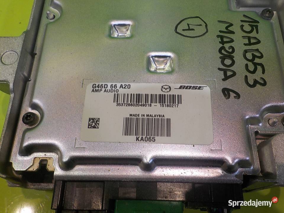 MAZDA 6 GJ III 22 D 16r 4D wzmacniacz G46D66A20 Suków