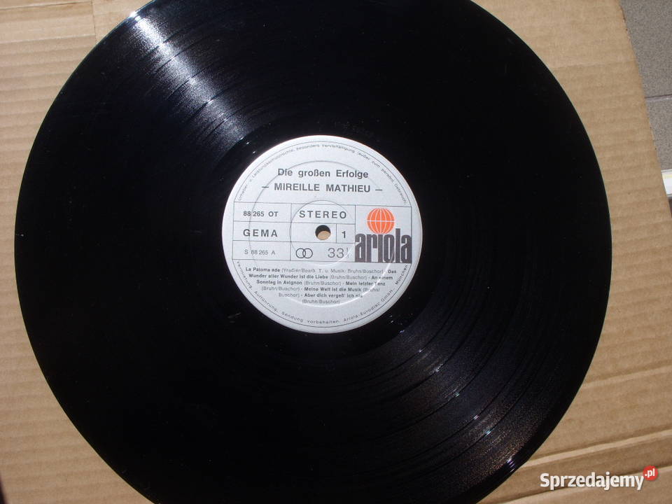 Winyl LP MIREILE MATHIEULA PALOME ADE ARIOLA pop sprzedam