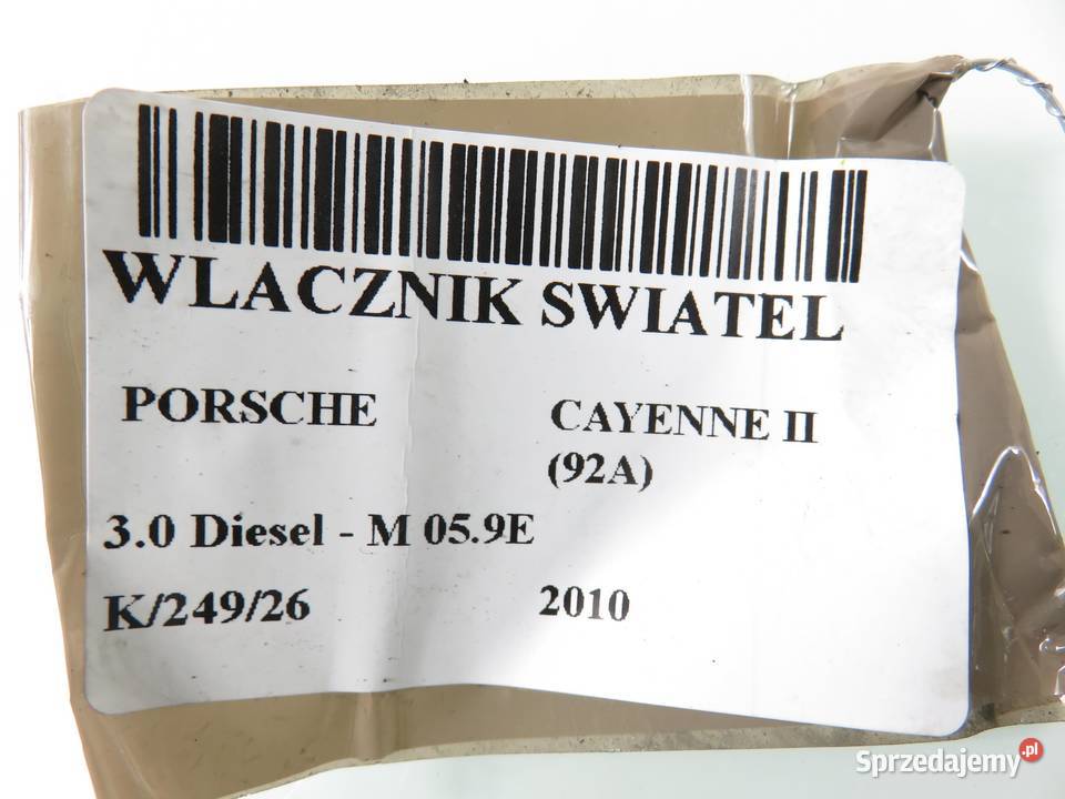 WŁĄCZNIK ŚWIATEŁ PORSCHE CAYENNE II 92A małopolskie sprzedam