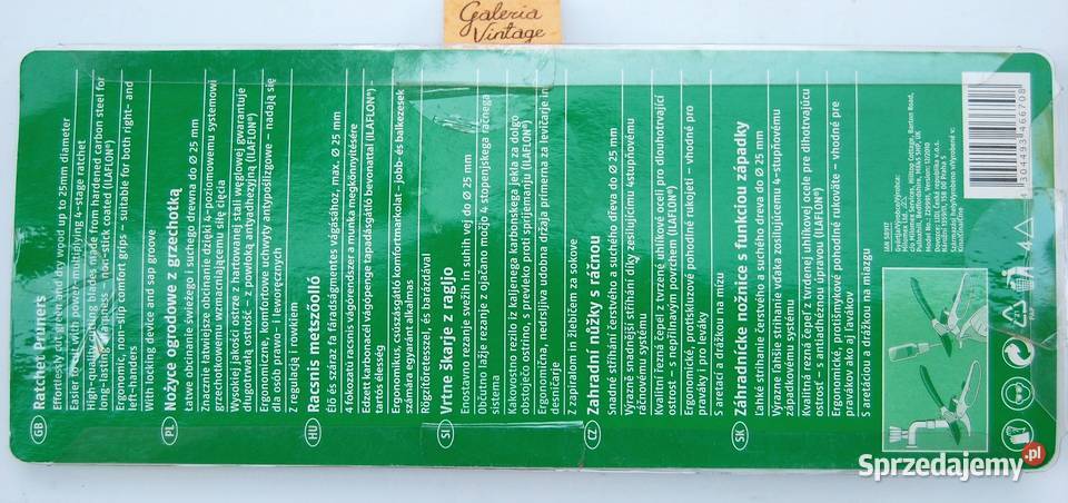 Florabest nożyce ogrodowe z grzechotką Ilaflon Lublin