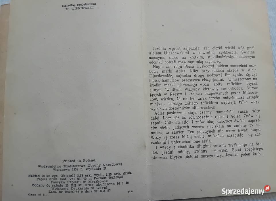 Żółty Tygrys MDuninWąsowicz Zamach na Kutscherę Koźminek sprzedam