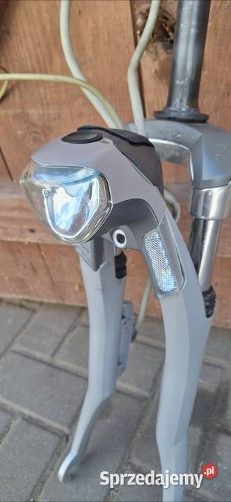 Widelec rowerowy z Gazellai elektrycznej z lampą Części i akcesoria Hrubieszów