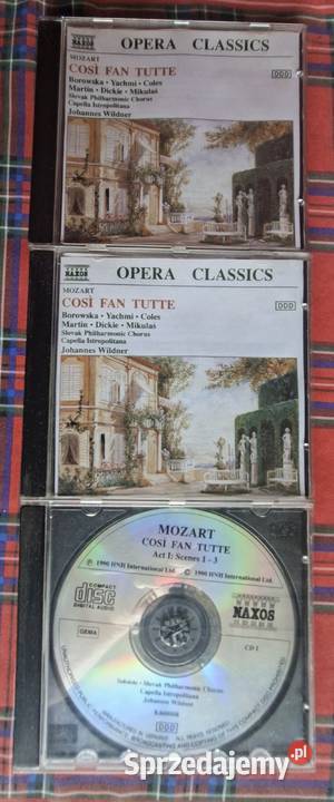 Mozart Cosi Fan Tutte Opera Classics 3CD Naxos CD Kraków