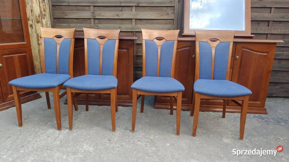 Komplet KLOSE stół okrągły rozkładany 4 krzesła Warszawa