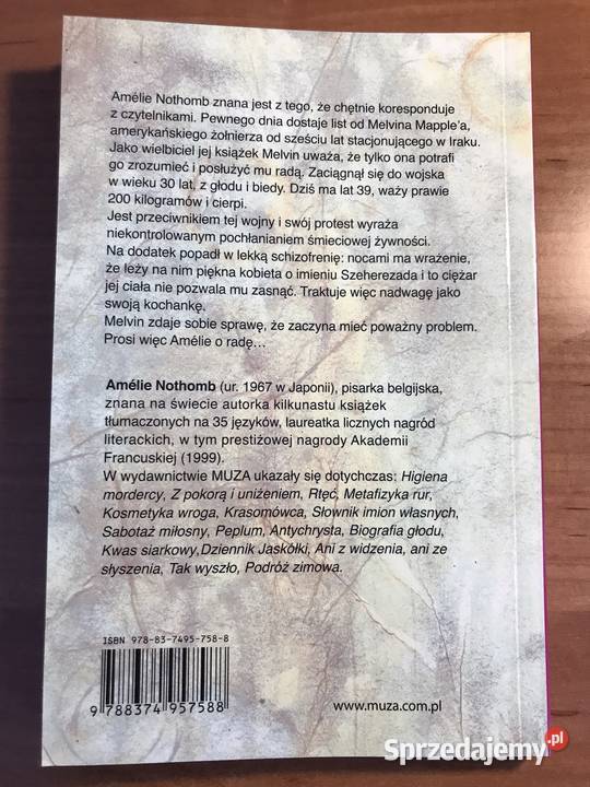 Książka Amlie Nothomb Pewna forma życia Leszno