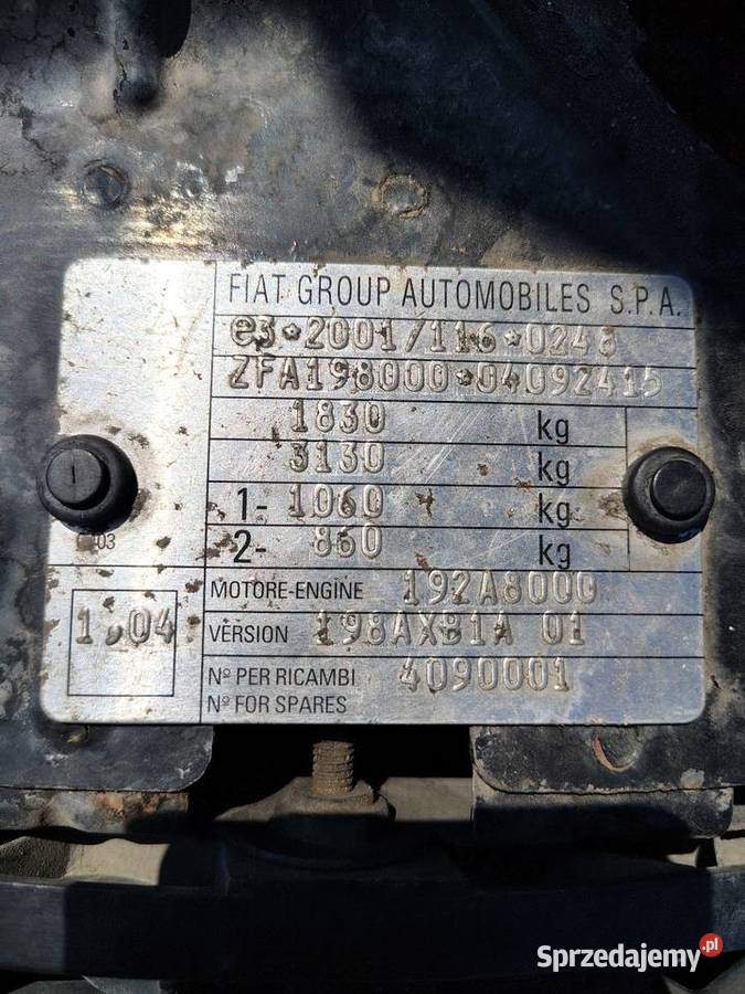 Fiat Bravo 2 19 JTD srebrny Białystok