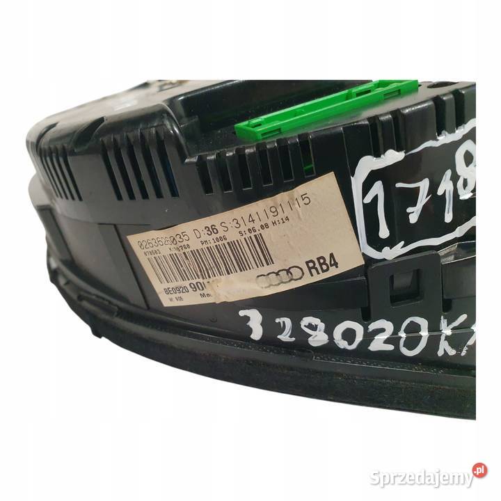 LICZNIK ZEGARY 8E0920900K Audi A4 B6 19 25 TDI lubelskie Chełm