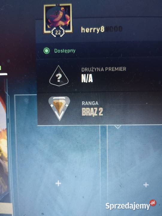 Sprzedam konto Valorant Ranga Brąz 2 Poziom 22 Darłowo