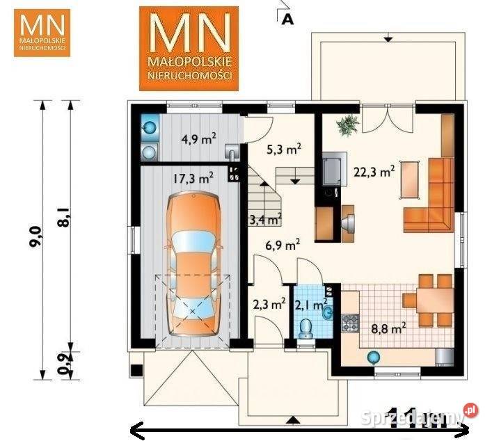Dom wolnostojący do sprzedania 140m2 Marszowice mieszkalny