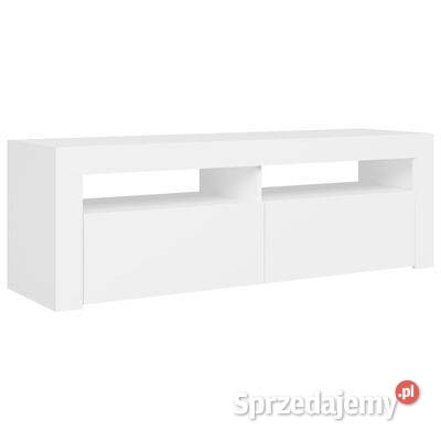 vidaXL Szafka pod TV z oświetleniem LED biała Warszawa