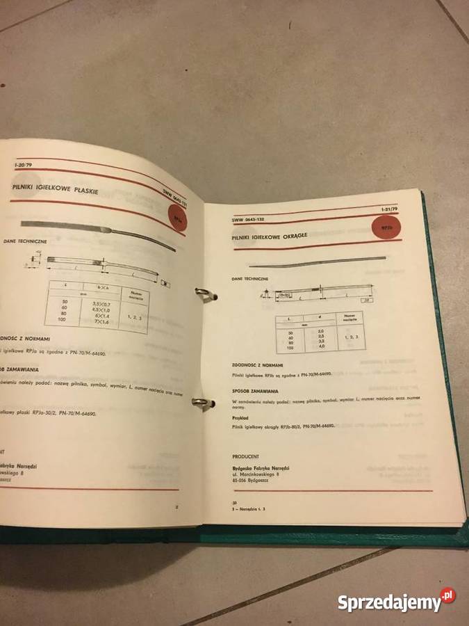 Unikatowy Katalog Narzędzi PRL 1979 Obróbka Ostrów Wielkopolski sprzedam
