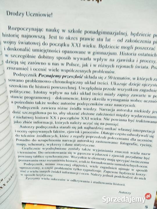 Historia sop poznać przeszłość podręcznik Warszawa