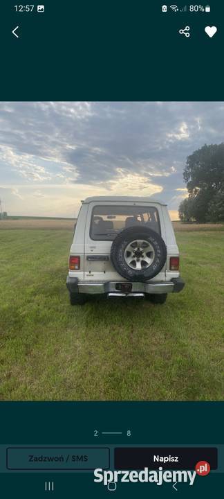 Mitsubishi pajero 1 Rok produkcji 1989 podlaskie Usza Mała sprzedam