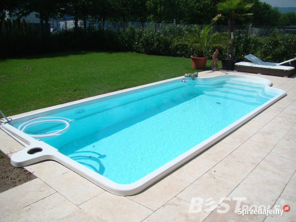 Poliestrowy basen ogrodowy Casablanca 64x32x155m Kraków