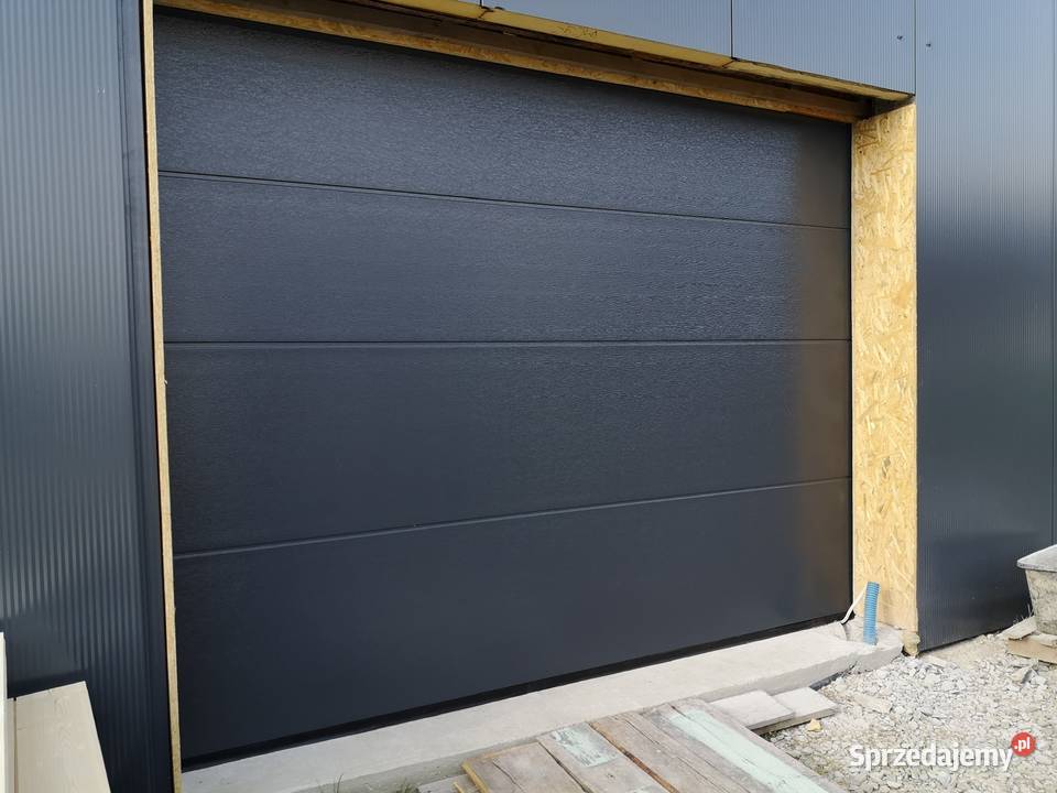 Brama na PILOTA ANTRACYT 2750x2250 garażowa Chrzanów