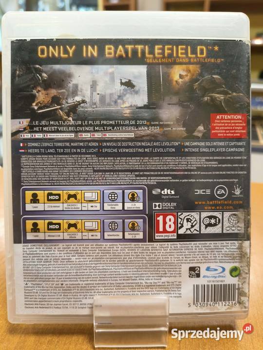 Gra 3 Battlefield 4 Komplet z Instrukcją Gry na konsole Elbląg