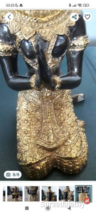 Figurka rzeżba z brązu złoconego Budda Janów Lubelski sprzedam
