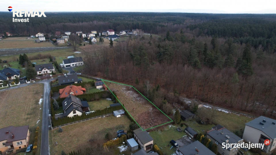 Działka budowlana lesie Kobiór 117 ar budowlana śląskie