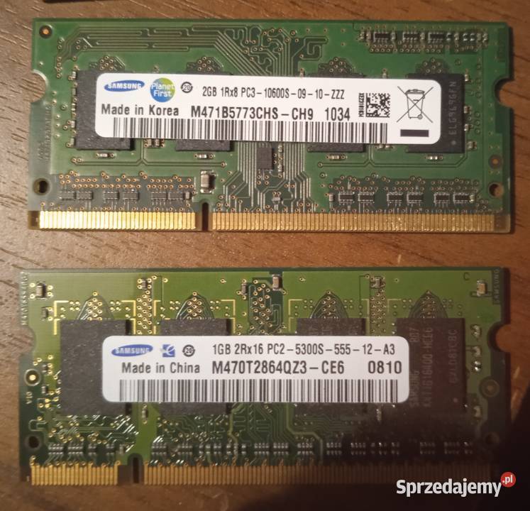 Pamięci RAM do laptopów Opoczno sprzedam