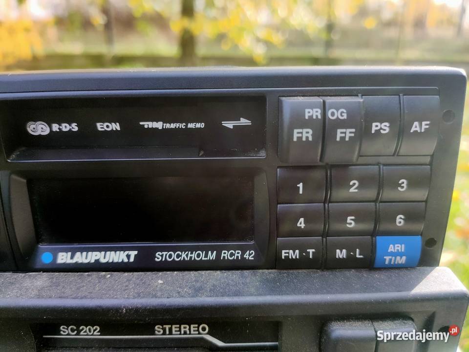 Radio samochodowe Blaupunkt Stockholm RCR 42 RDS Radioodtwarzacze łódzkie Tomaszów Mazowiecki