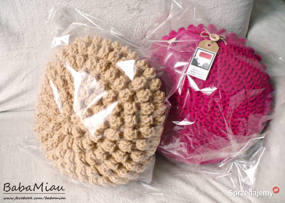 Poduszka okrągła Bubble handmade Bydgoszcz