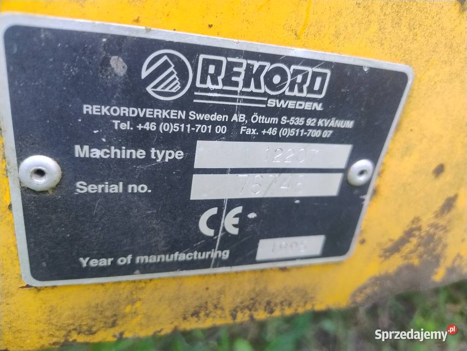 owijarka do balotów kostek REKORD 12207 silnik
