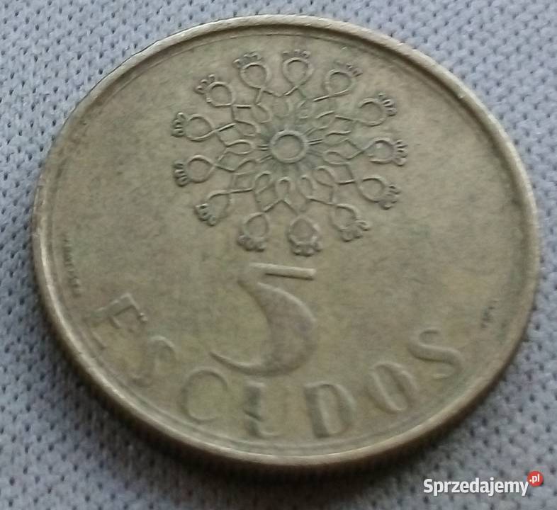 PORTUGALIA5 ESCUDOS1991 r mazowieckie Legionowo
