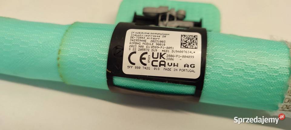 CUPRA FORMENTOR KURTYNA AIRBAG PRAWA 5FF880742G osobowe