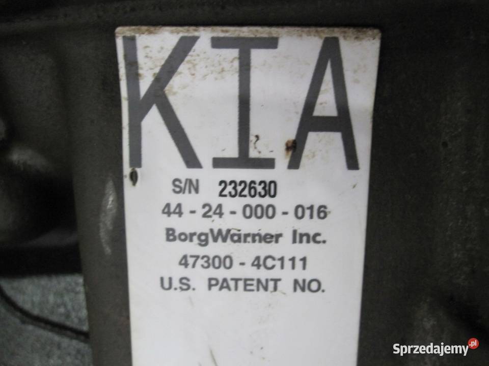 SORENTO 25 CRDI D4CB 167 08r skrzynia Kielce sprzedam