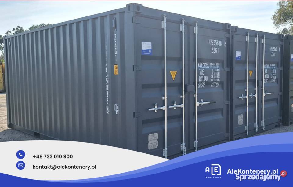 KONTENER MORSKI 20DV Antracyt NOWY dostępny ręki Magazynowanie Tuchola