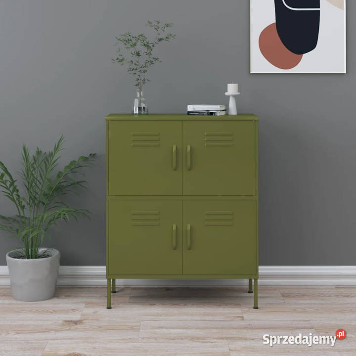 Szafka oliwkowozielona 80x35x1015 stalowa Warszawa