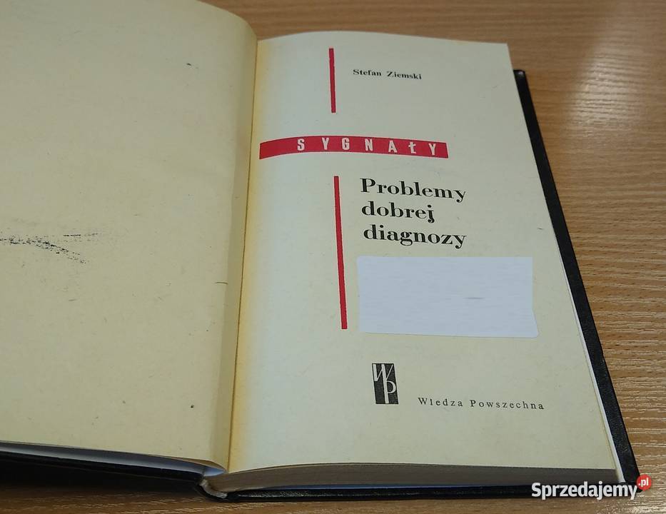 Sygnały Problemy diagnozy Stefan Ziemski Rok wydania 1973 Gdańsk