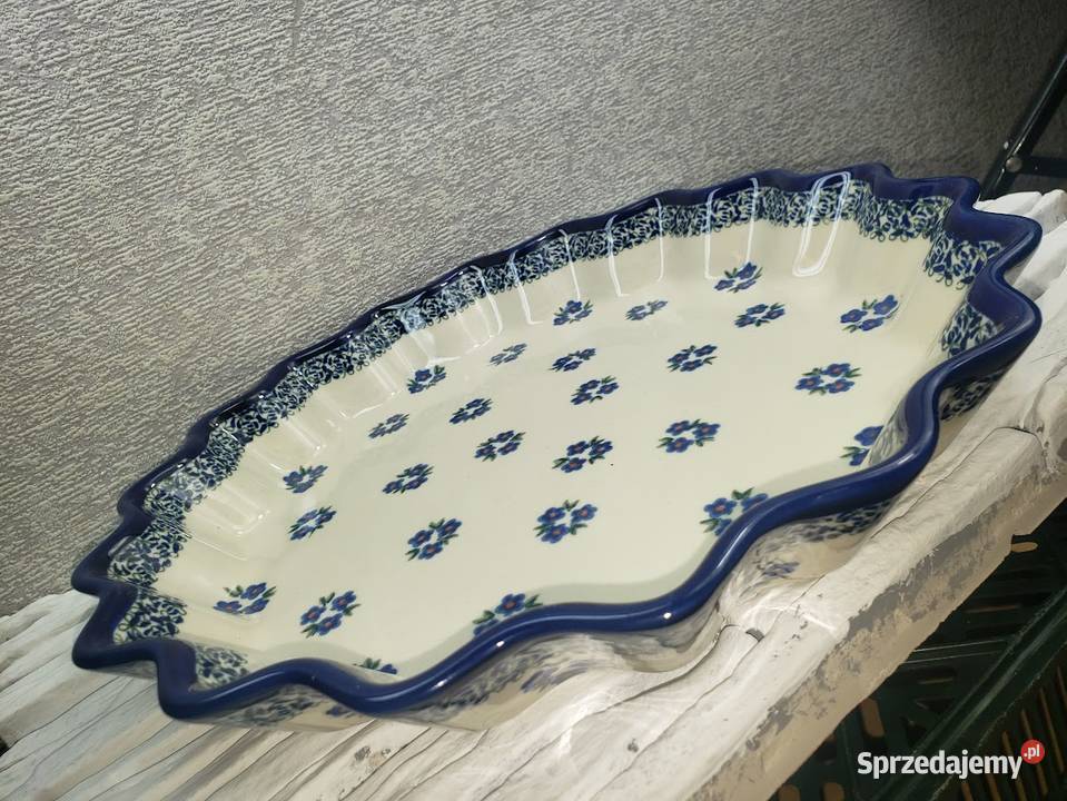 Ceramiczny talerz do tarty Dekoracja 224A dolnośląskie Borówki