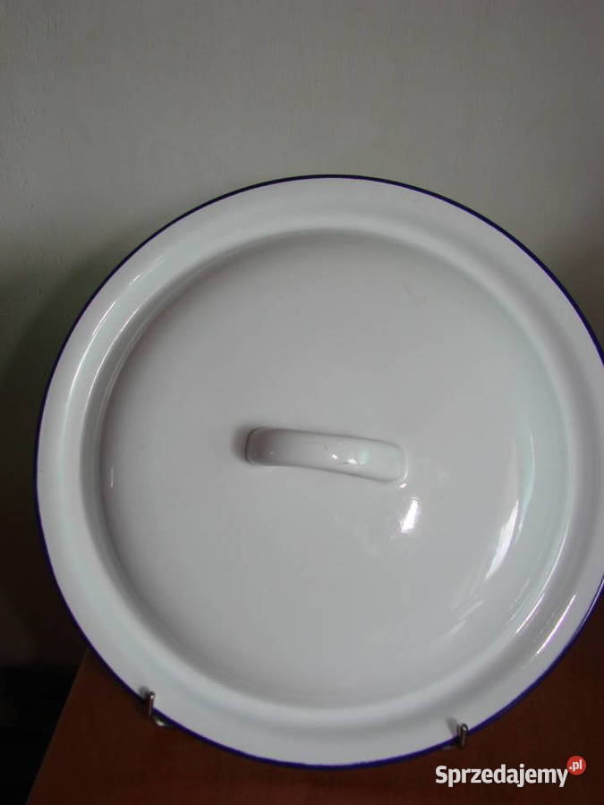 biała emaliowana pokrywka 24 Pruszcz Gdański sprzedam