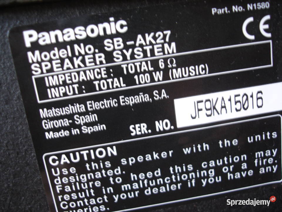 Wieża PANASONIC SAAK27 Zielona Góra