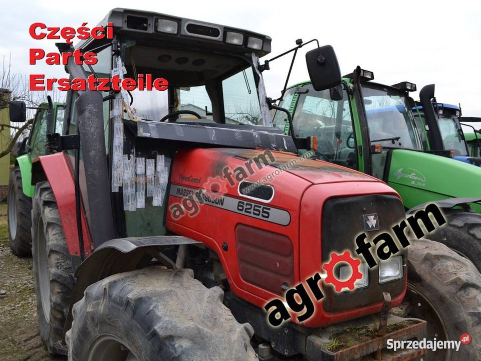 Massey Ferguson 6255 części skrzynia biegów oś Byków