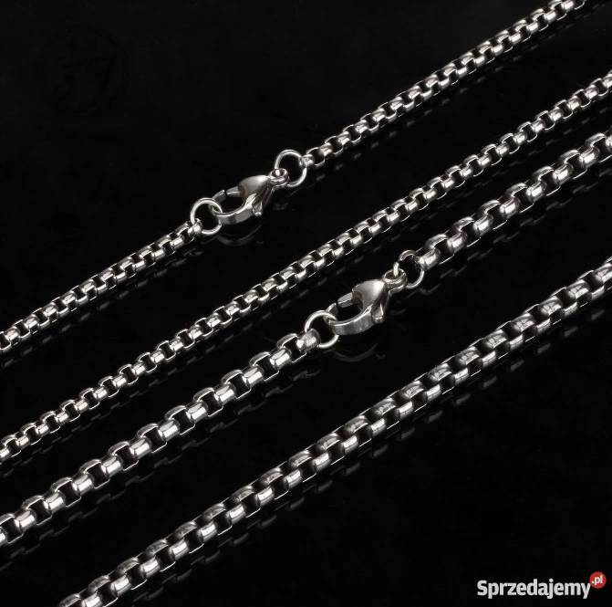 Łańcuszek splot pancerka z czystej stali Starachowice