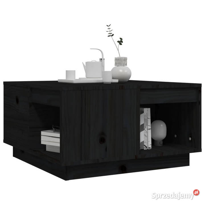 Stolik kawowy czarny 60x61x325 lite drewno Stoły Stoły Warszawa