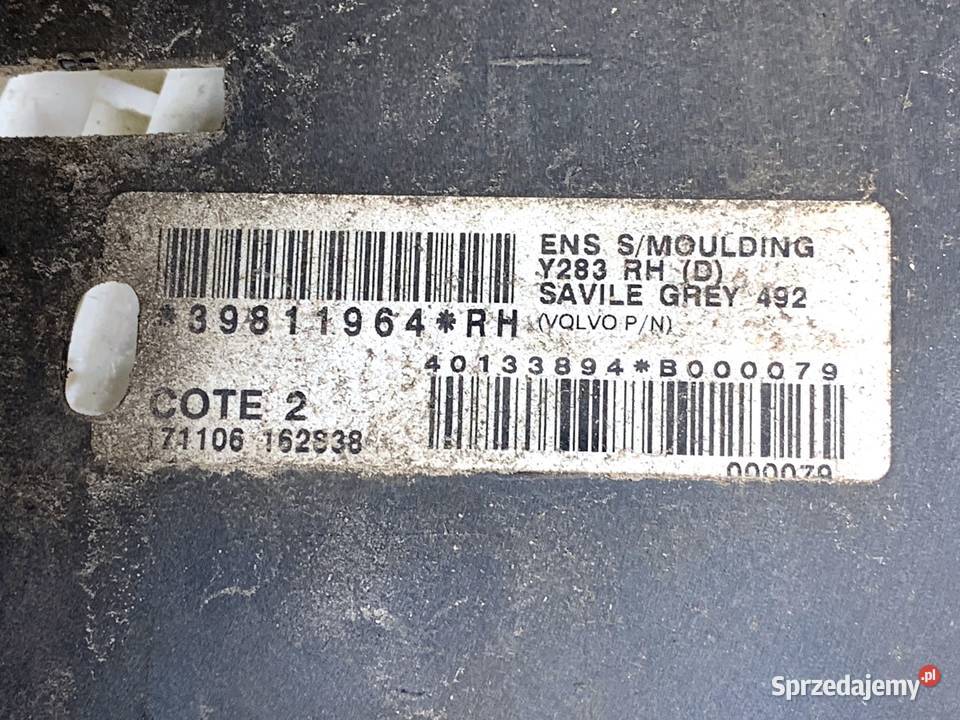 LISTWA PROGOWA PRAWY VOLVO V60 I Kombi 1018 osobowe