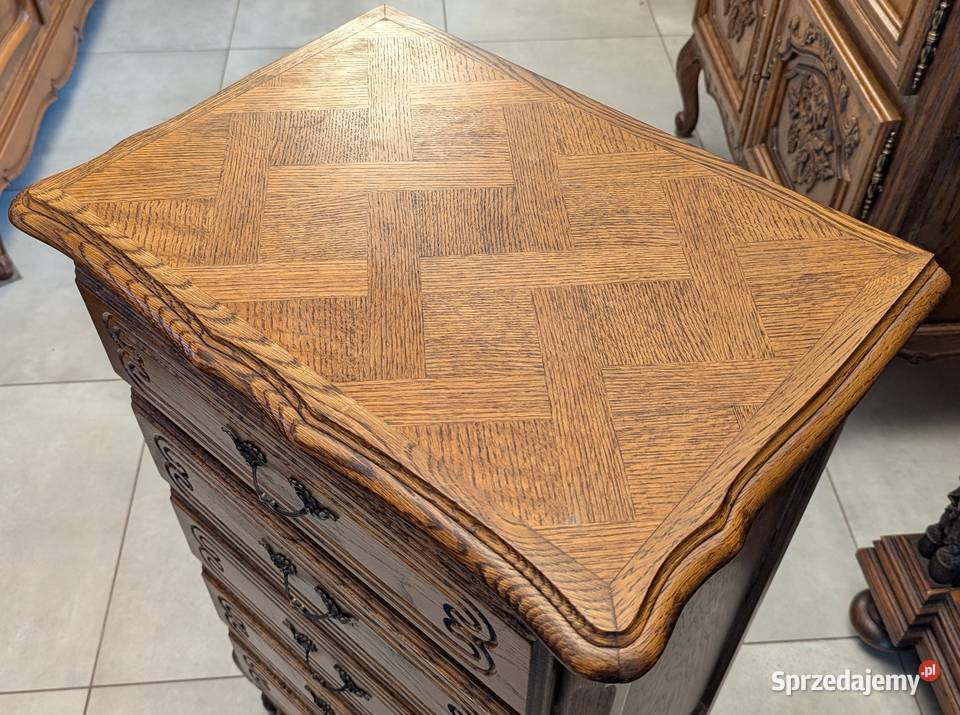 Dębowa szyfonierakomoda ludwikowska sklep śląskie Dąbrowa Górnicza