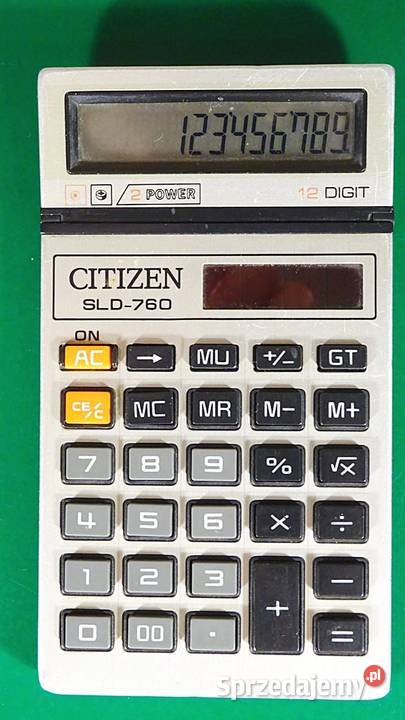 Kalk CITIZEN SLD760 proste funkcje arytmet xM10 śląskie Chorzów