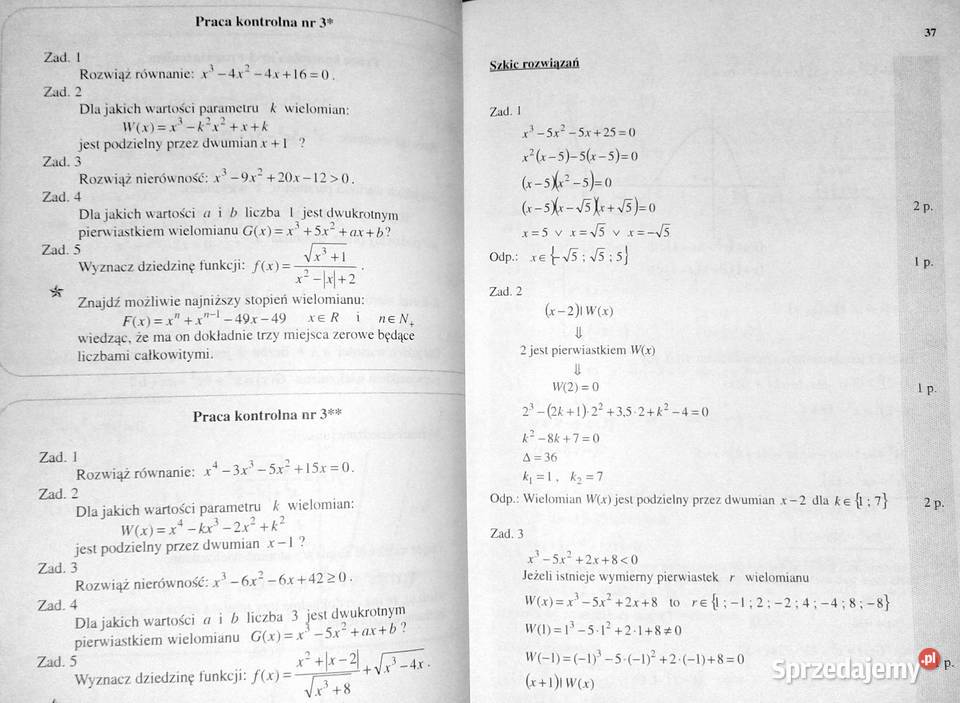 Ku nowej maturze z matematyki Zbiór prac lubelskie Chełm