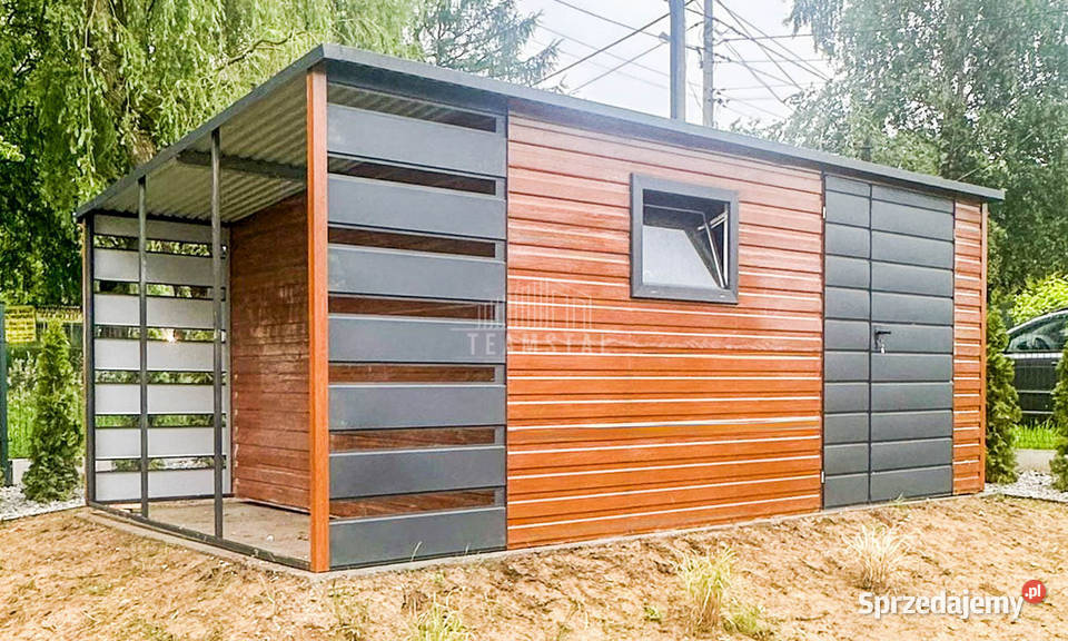 Schowek Domek Ogrodowy 4x25m wiata 1m Okno Brama kujawsko-pomorskie