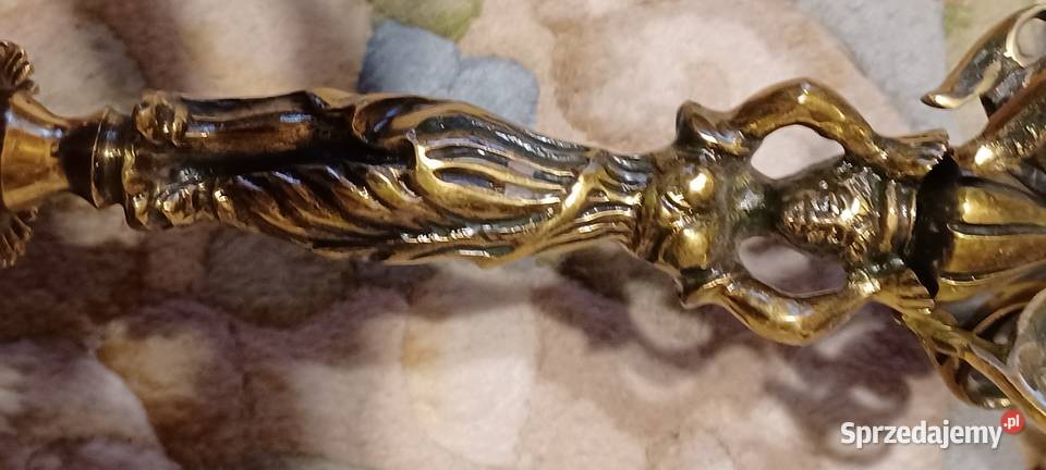 ŚWIECZNIK 2 KILOGRAMOWY BAROKOWY MOESIĘZNY Z wielkopolskie Poznań