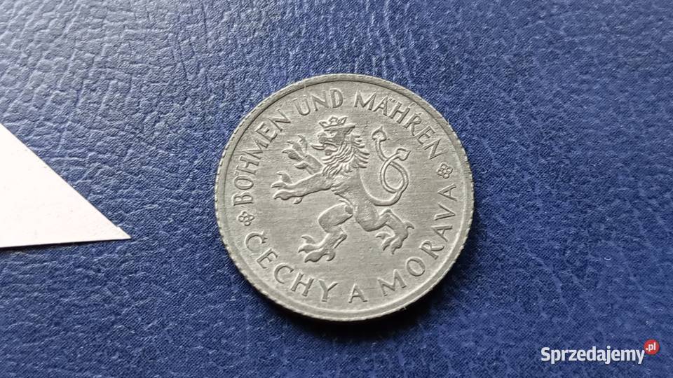 Stare monety 1 korona 1944 Czechy i Morawy stan Lesko