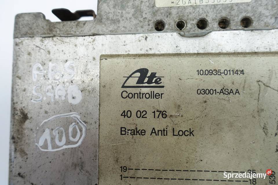 Saab STEROWNIK ABS komputer Moduł 4002176 ATE Chełm